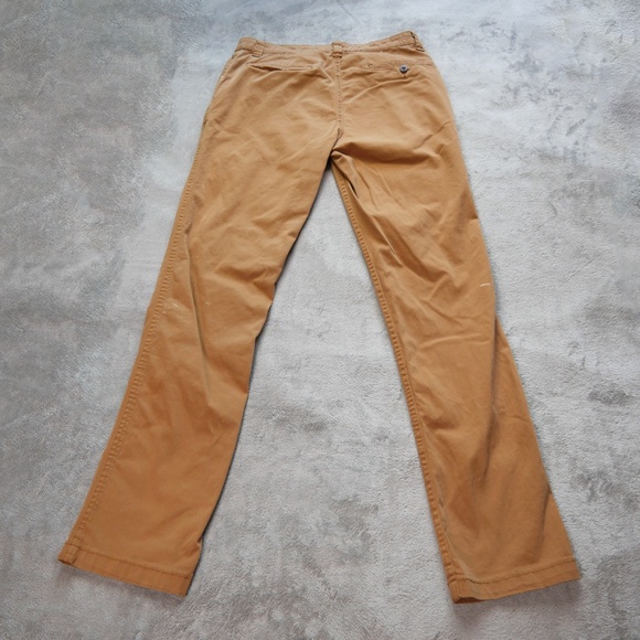 George Painters Pants Mens 30x31 Cognac Chino Trailblazer Brown Slim Straight - Picture 4 of 12
